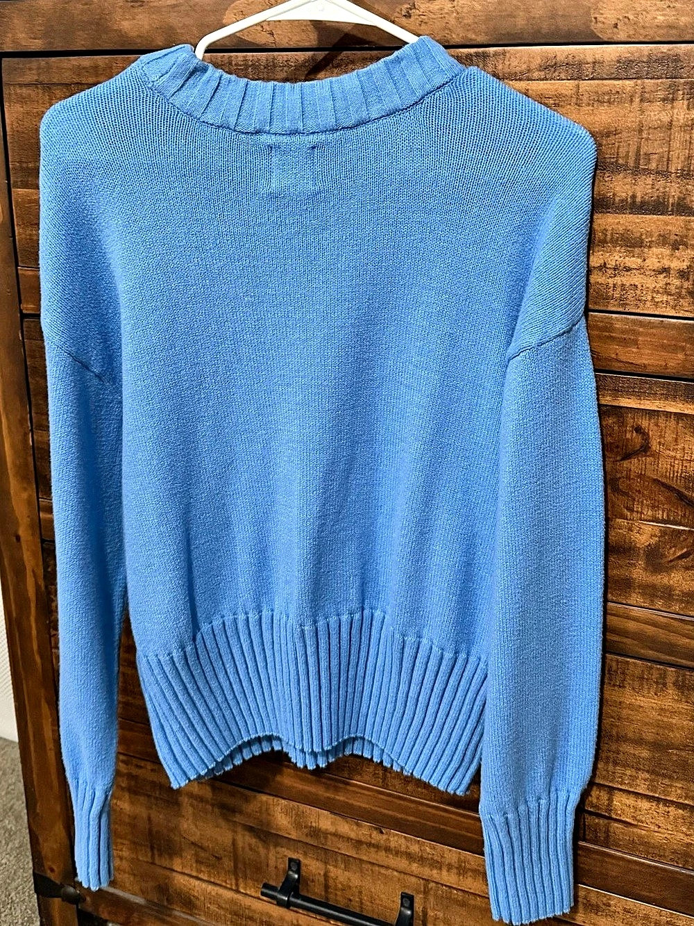 Gap Women Knit Crewneck Sweater Blue Large - Picture 2 of 3